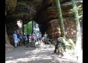 Les membres du club vosgien en randonnée au petit colorado