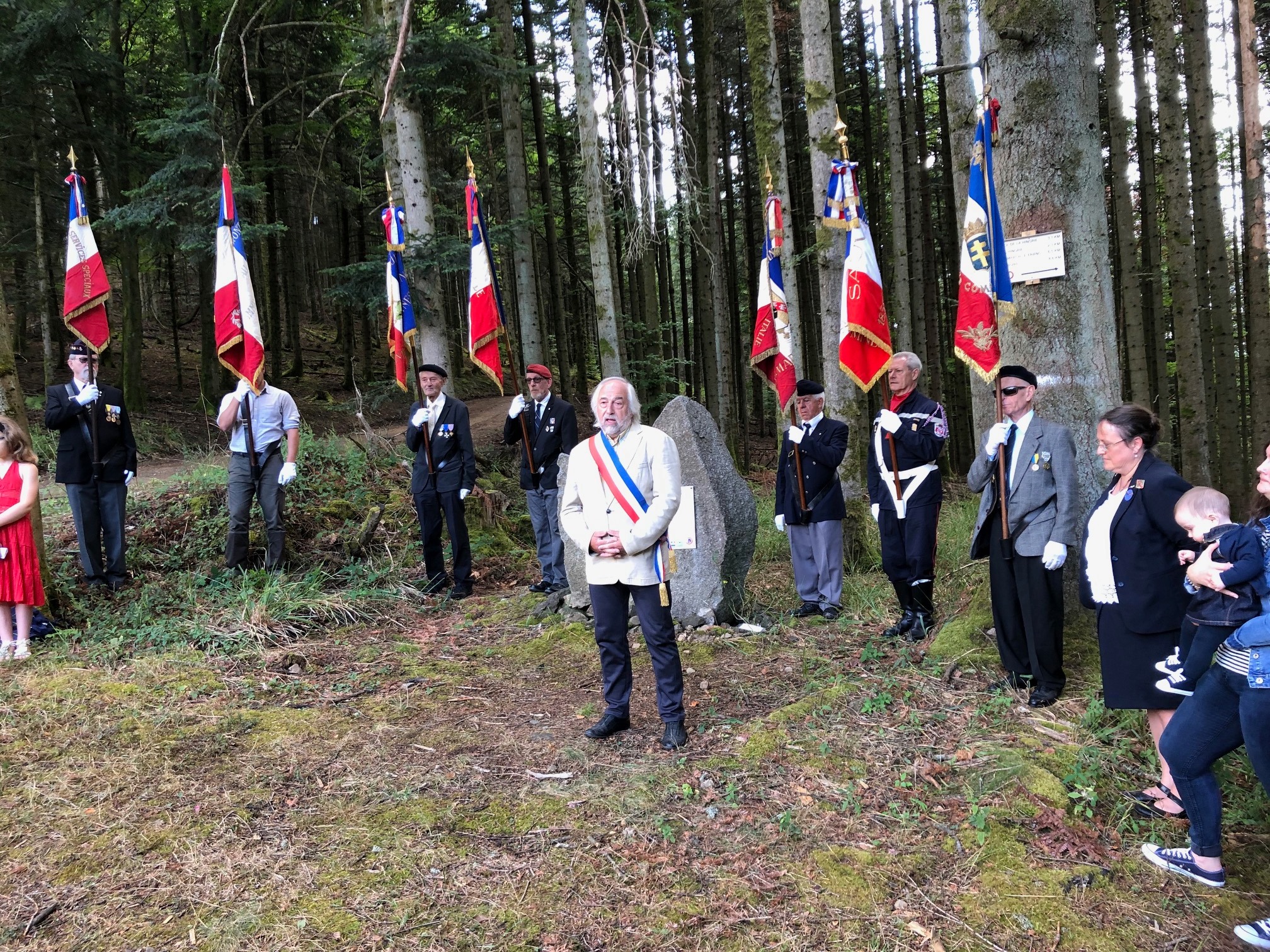 Cérémonie commémorative Tombe des 19 soldats français au Col de Schlingoutte-13