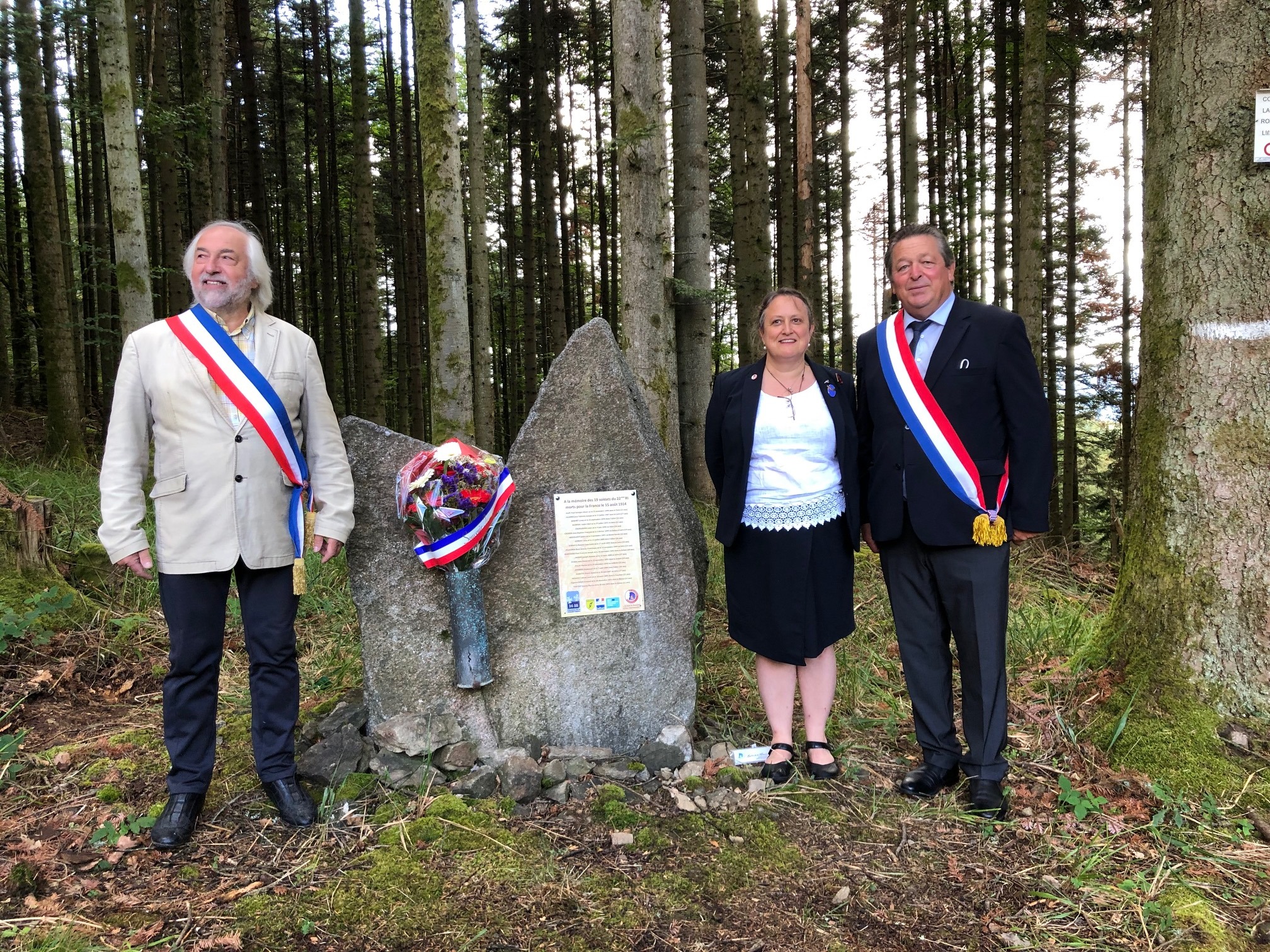 Cérémonie commémorative Tombe des 19 soldats français au Col de Schlingoutte-8