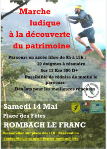 Marche ludique à la découverte du patrimoine samedi 14 mai 2022
