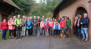 Pour cette dernière marche de la saison, le Club vosgien a pu compter sur une trentaine de participants