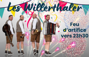 Invitation fête villageoise bal 13 juillet 2024