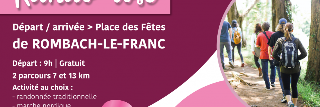 RANDO&rsquo; ROSE, samedi 1er octobre 2022