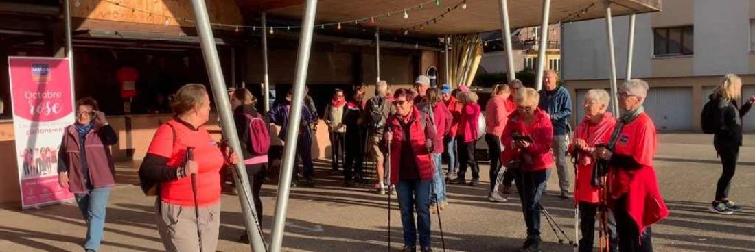 Retour sur la rando rose dans le cadre d’octobre rose avec le comité des fêtes de Rombach le Franc du 7 octobre 2023