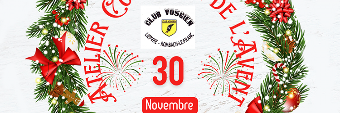 Atelier confection couronnes de l&rsquo;Avent au Couarail le 30 novembre 2024