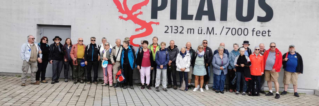 Carnet de randonnée Club Vosgien Lièpvre Rombach Ie franc, 2 Août 2024 excursion en bus  Mont Pilatus